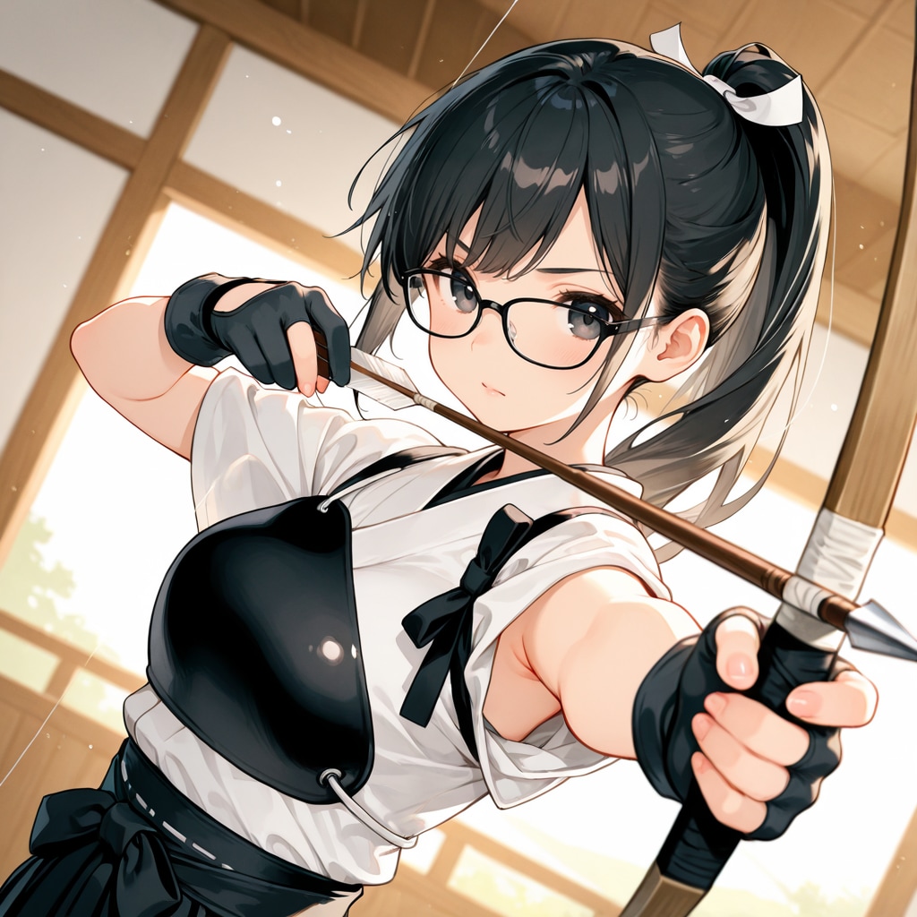 弓道、詩織ちゃん