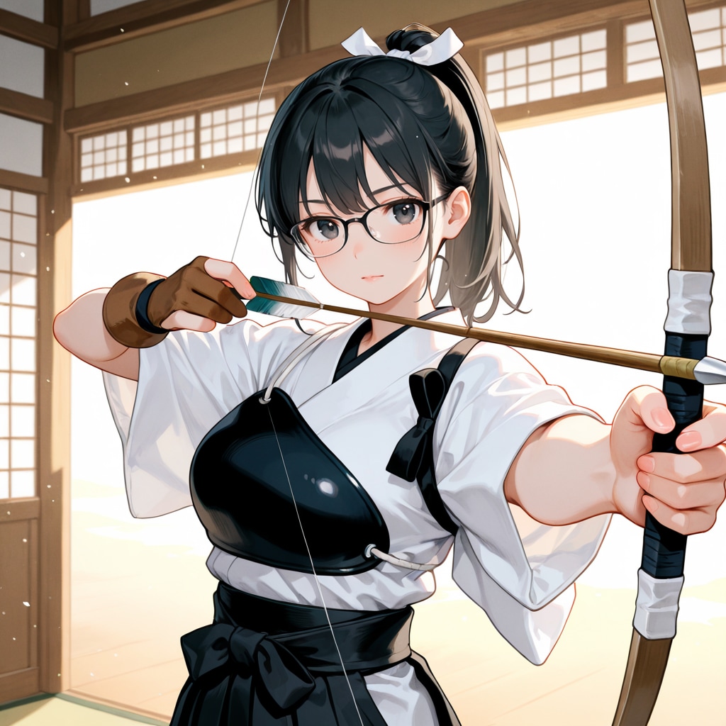 弓道、詩織ちゃん