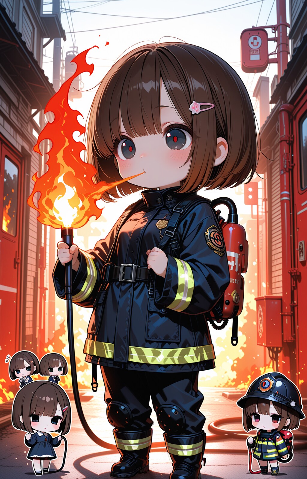 ファイヤーガール（ミラパンツ祭りのボツ画）（8/100）