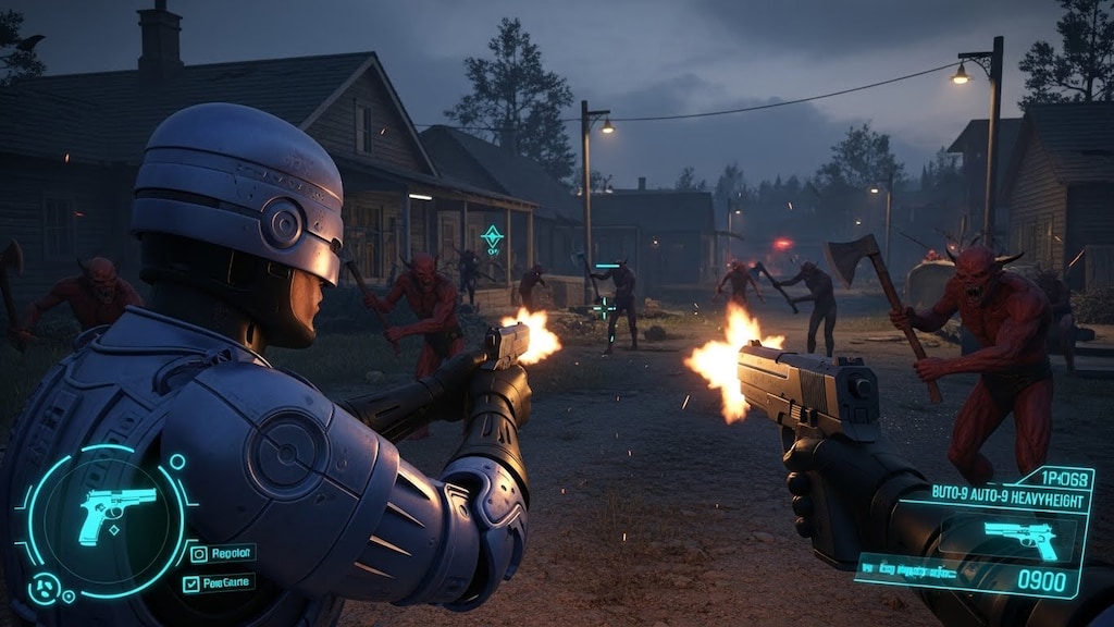 魔人の軍団と交戦