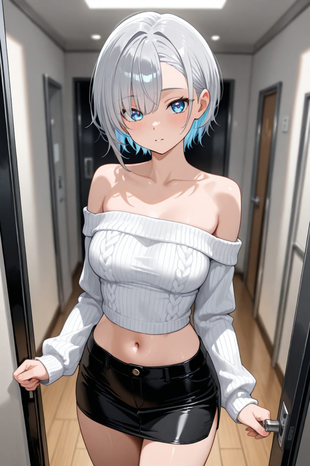 梢香ちゃんとあかりちゃんにご飯&ご飯するボーイッシュ