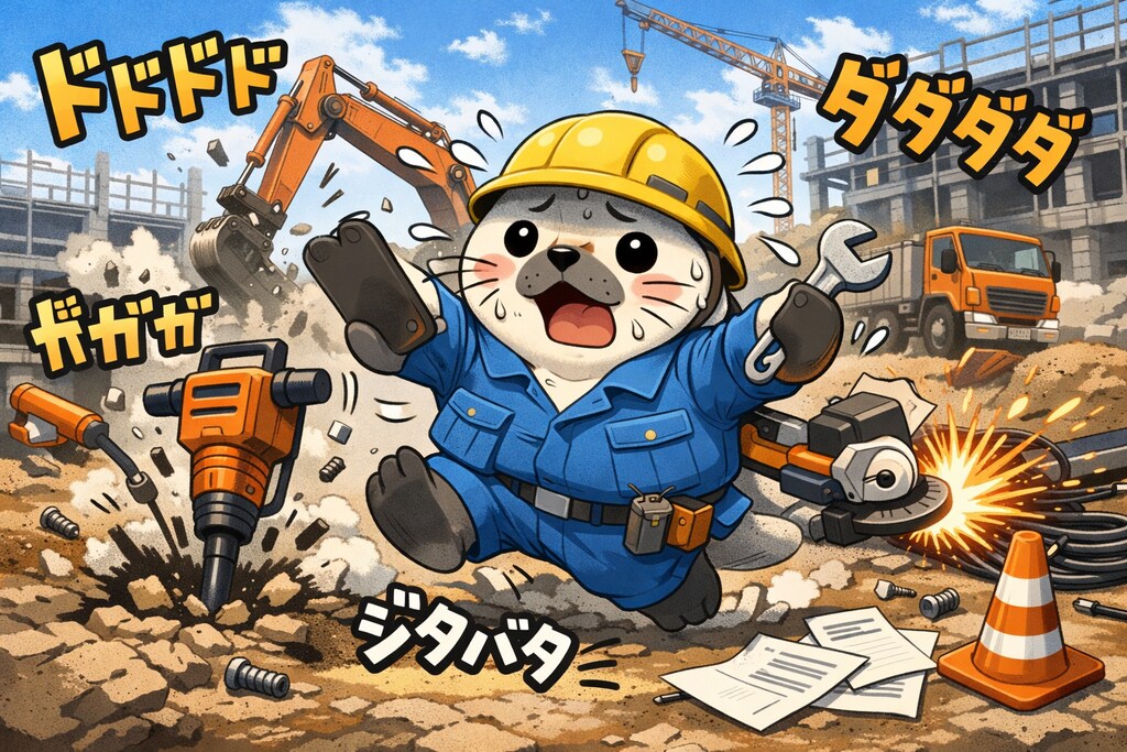 続ジタバタアザラシ軍〜工事現場〜