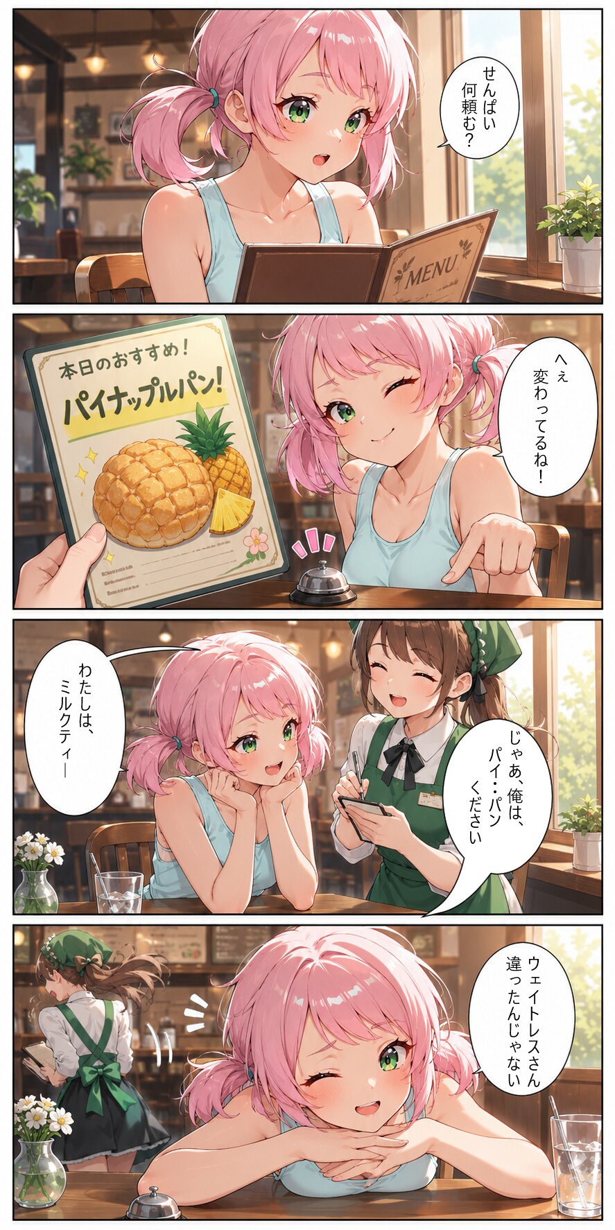 後輩のからかい（喫茶店）