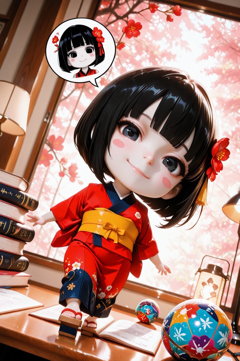 Pretty Zashiki Warashi Girl - Remake（【黒髪】座敷童子が現れた！）