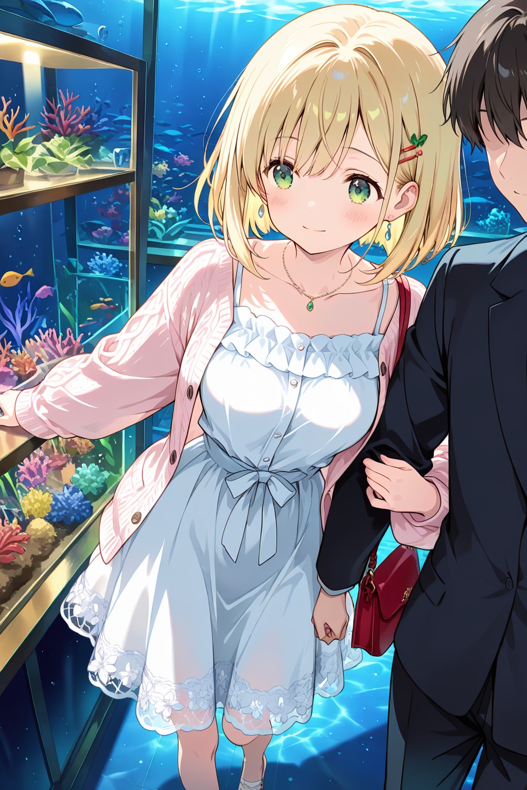 水族館デートの千鶴ちゃん