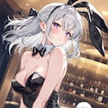 (1322)銀髪ちゃんバニーガール 2枚目