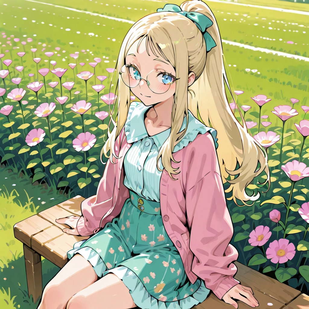 野原で一休み | の人気AIイラスト・グラビア