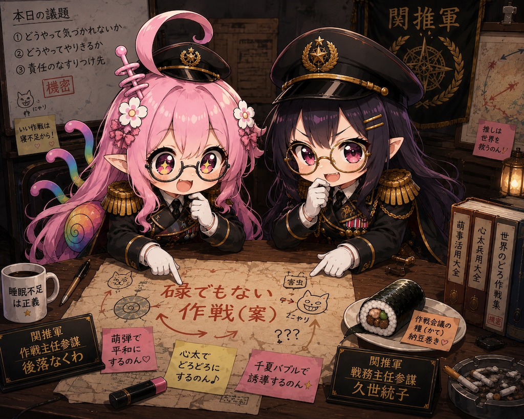 悪だくみしてる参謀コンビ