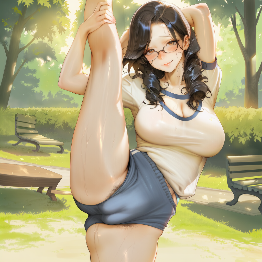 【のぞみNovelAI_Ver】体操服でストレッチ