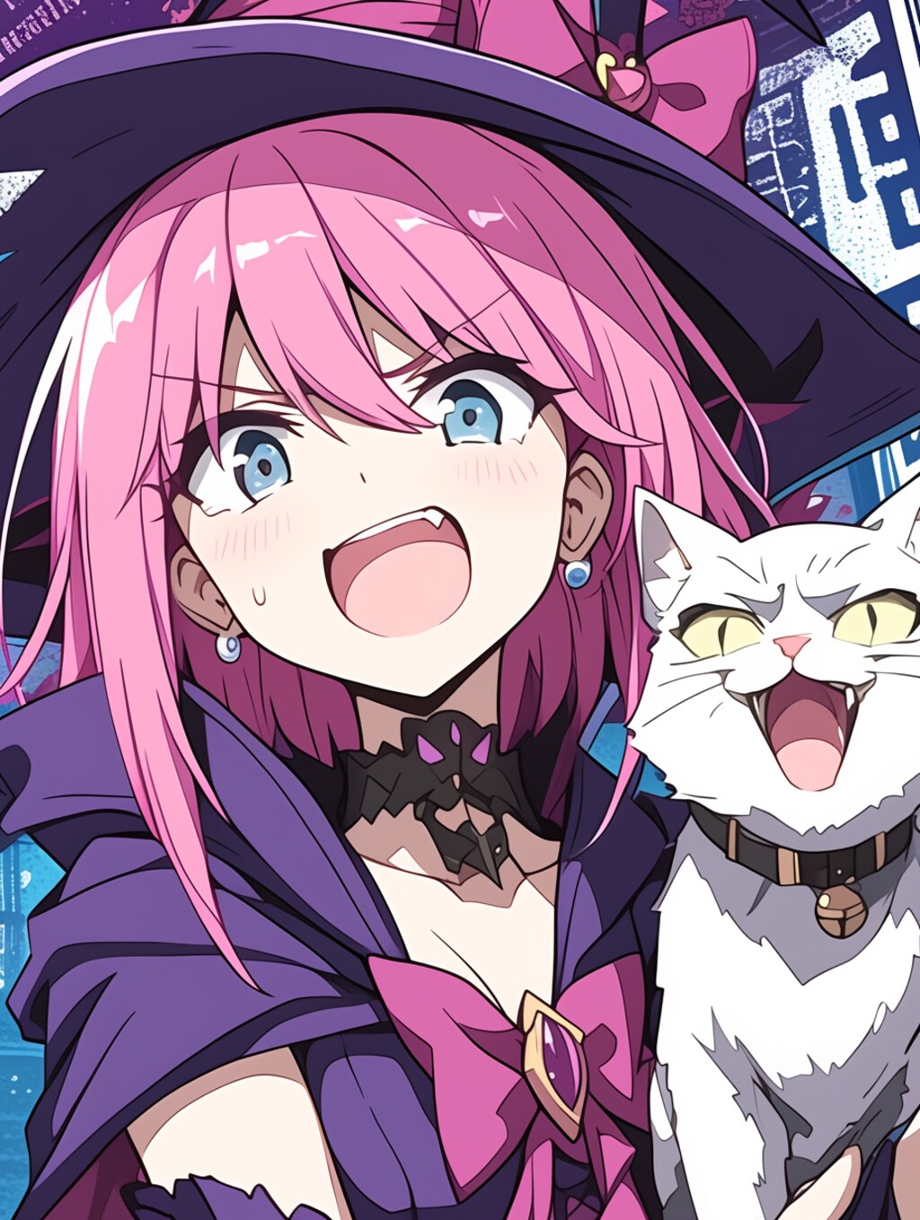 ウィッチと猫です