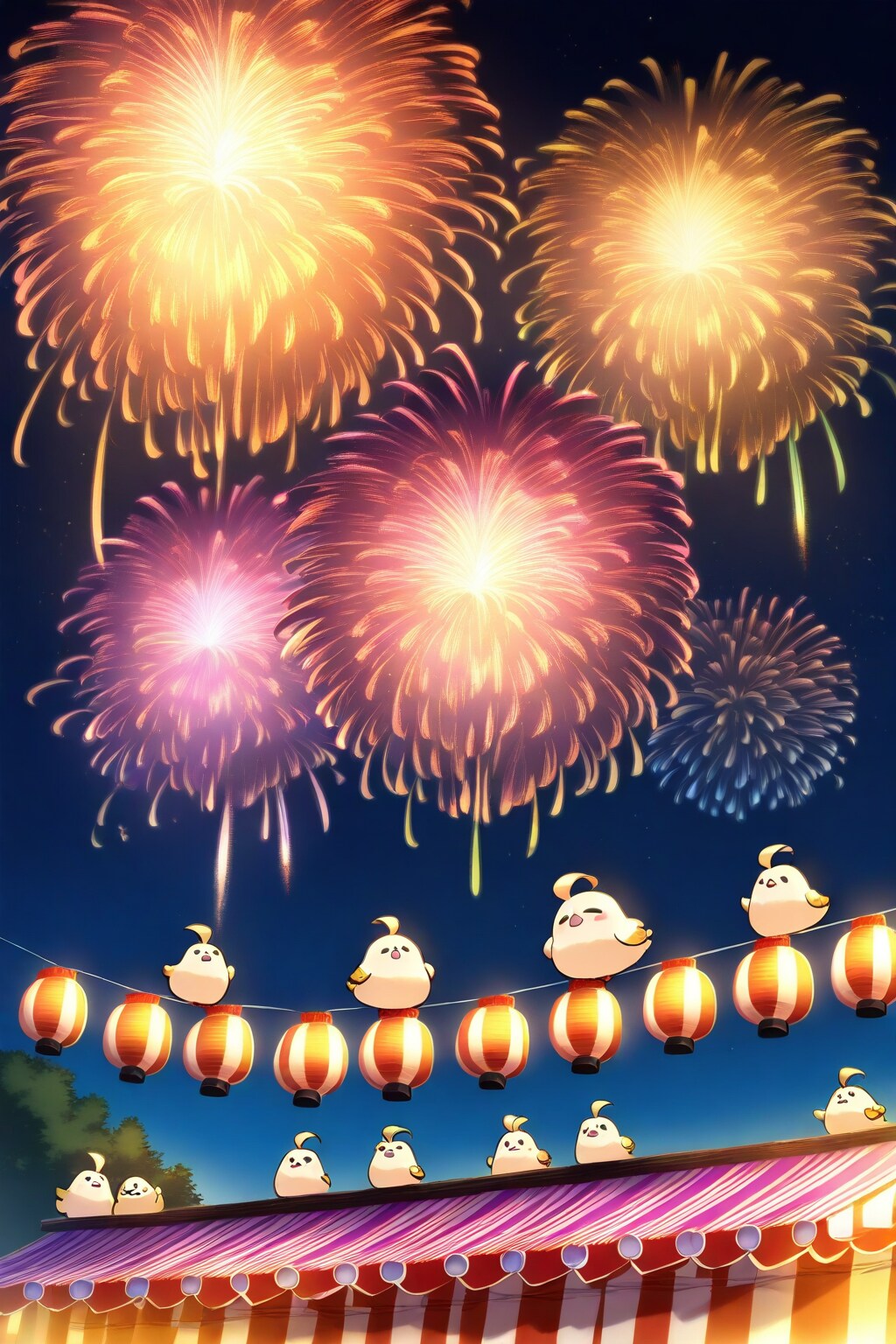 ヒヨコの盆踊り