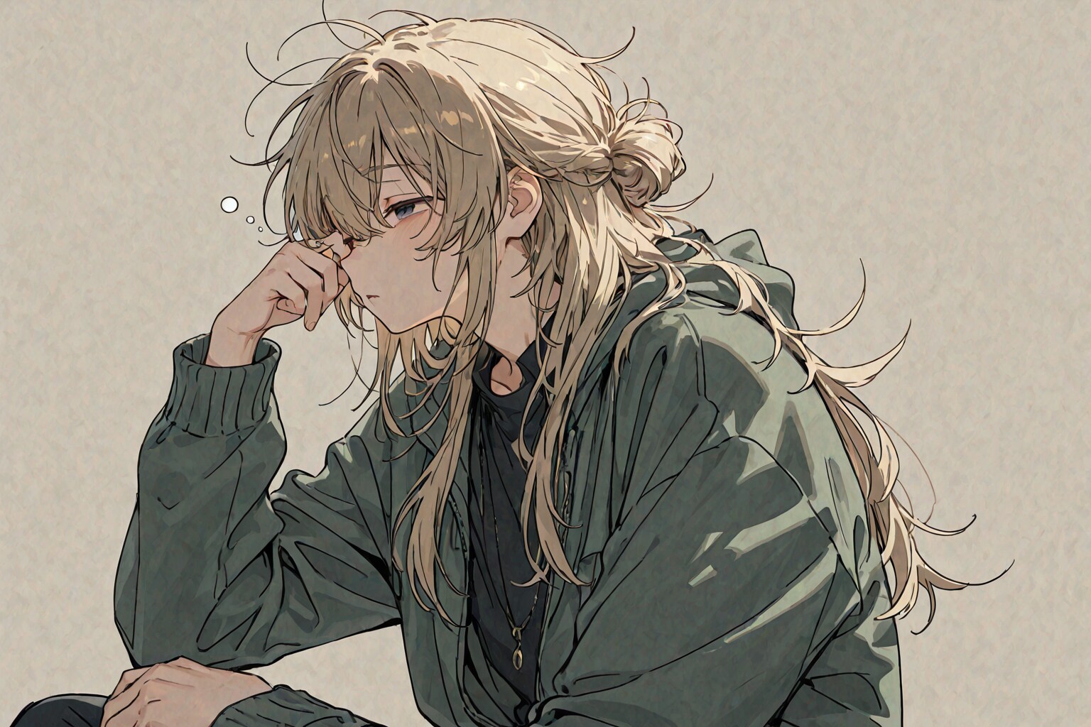 寝ぼけ眼