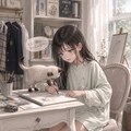 子猫のアオくんと波夷羅ねずちゃん。ver.小学６年生 2枚目