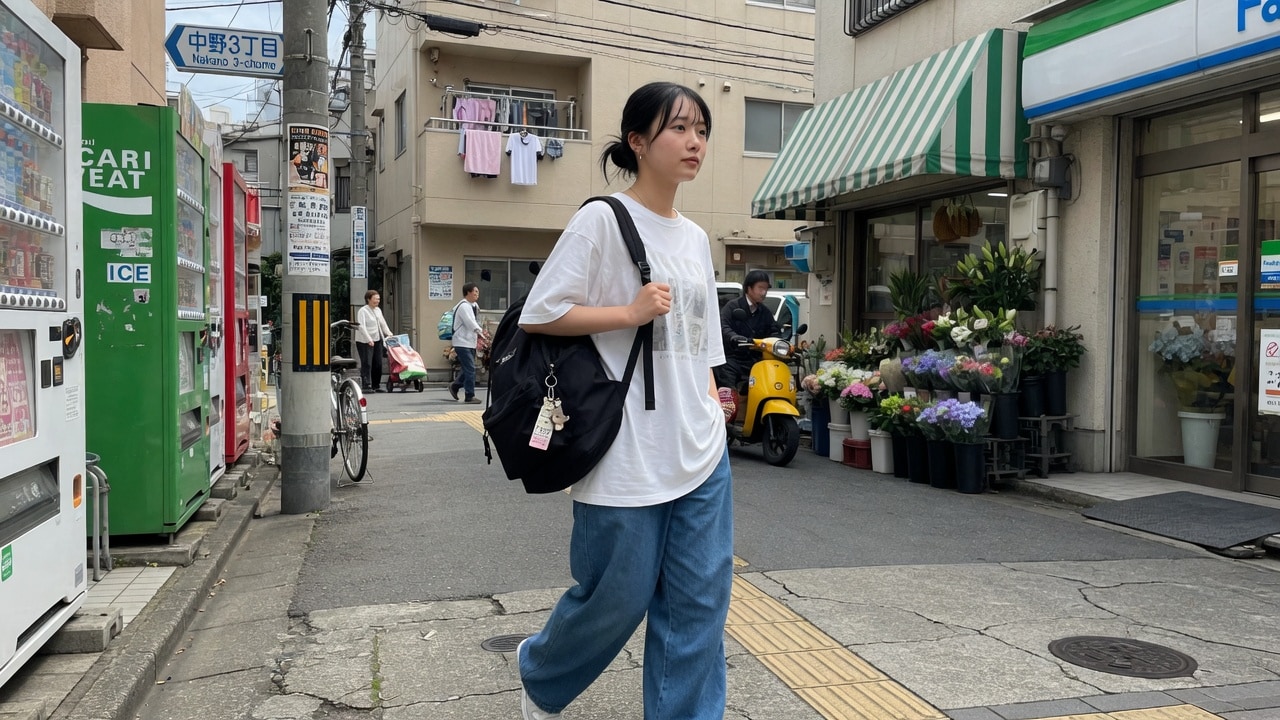 何気ない街角の下着見せ