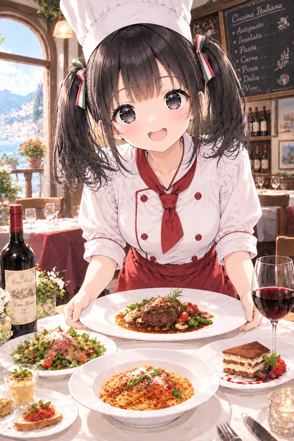今日はイタリア料理の日〜🇮🇹　お待たせしました〜♪ | の人気AIイラスト・グラビア