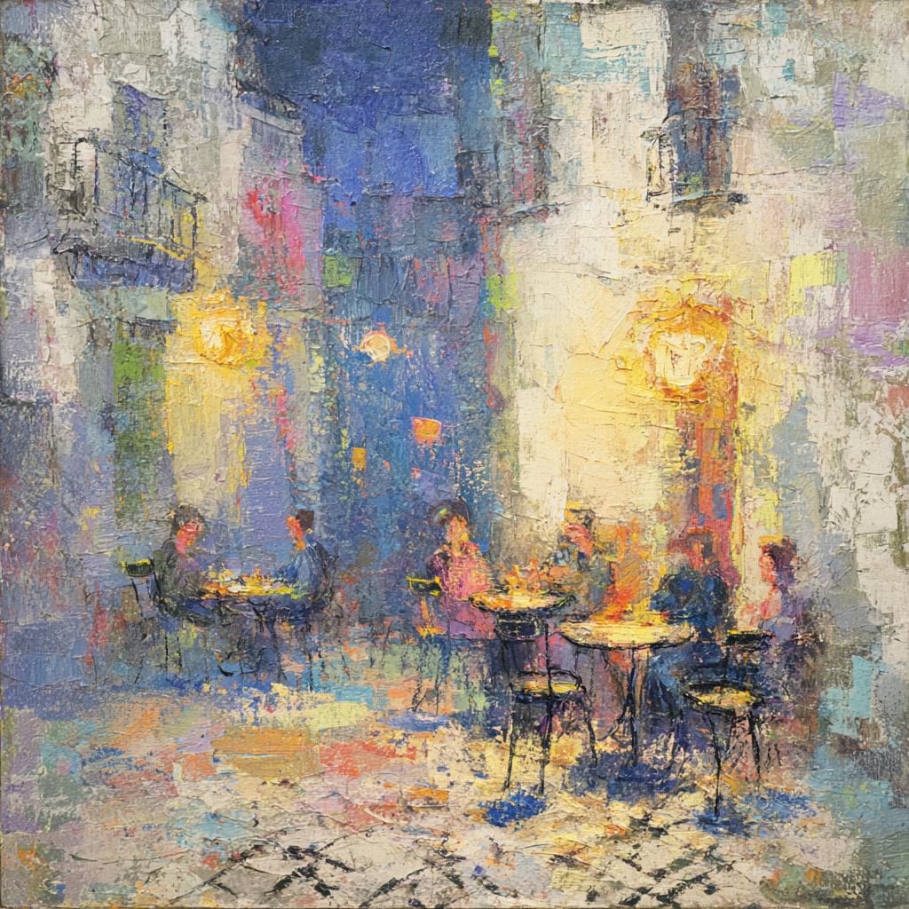 「夜のカフェテラス」へのオマージュ