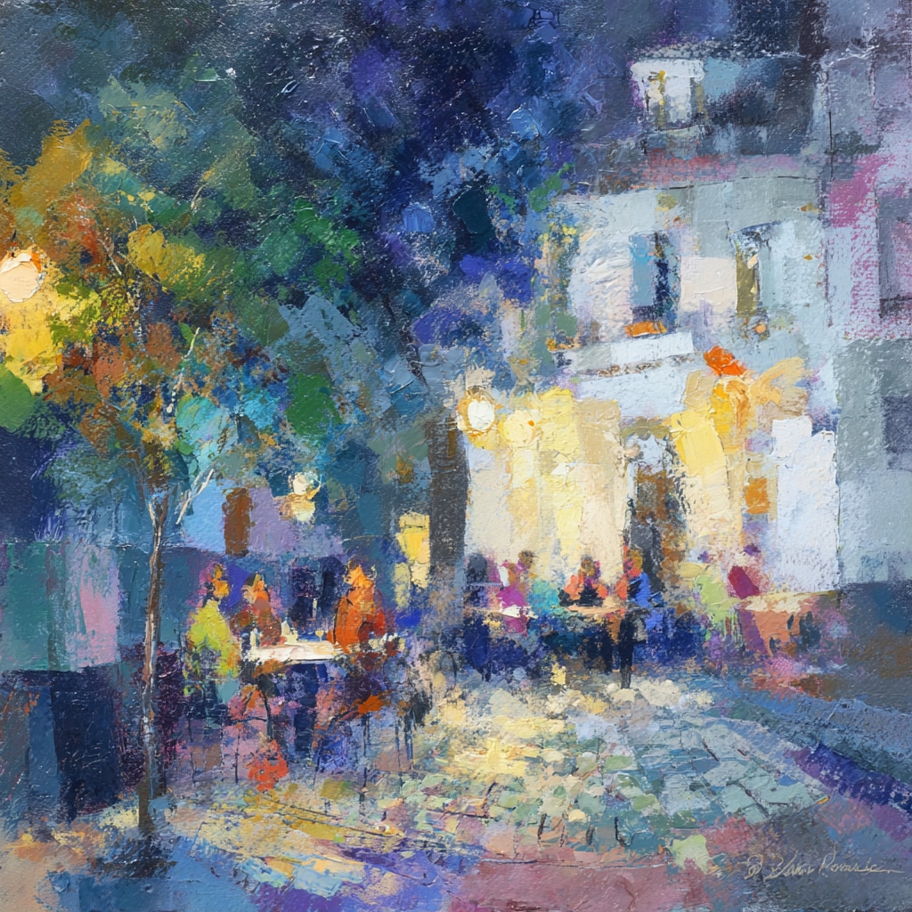 「夜のカフェテラス」へのオマージュ