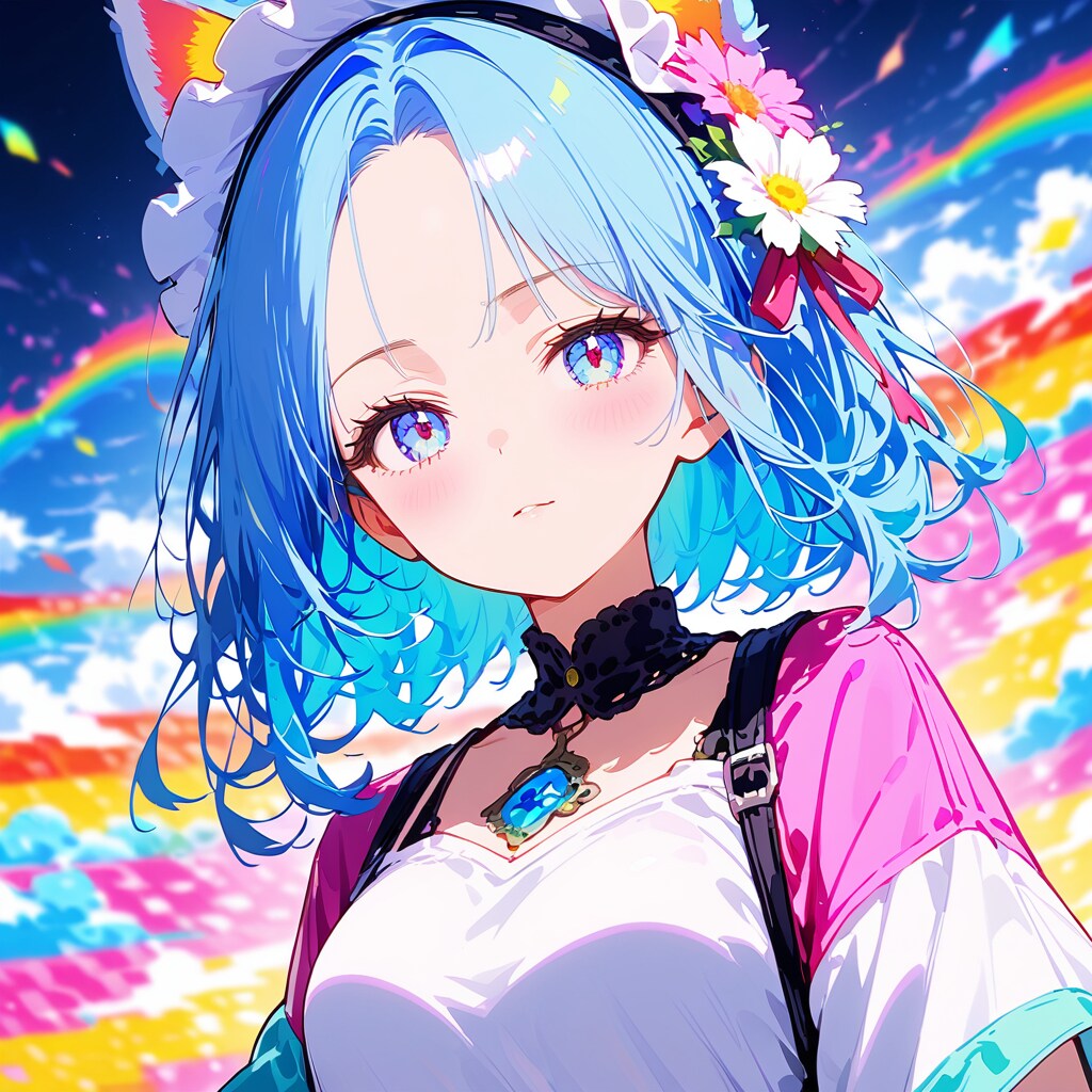 カラフルな少女