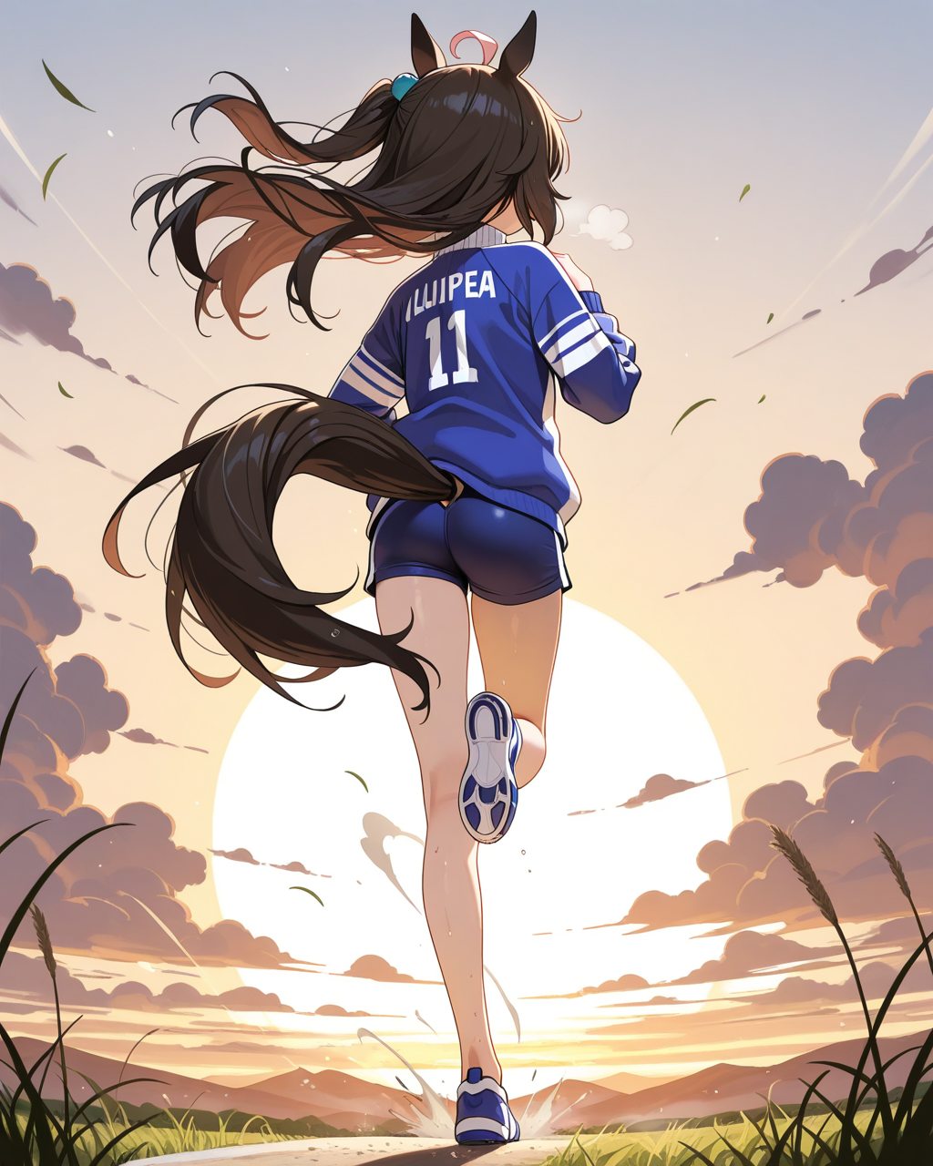 夕日に向かって走れ！！