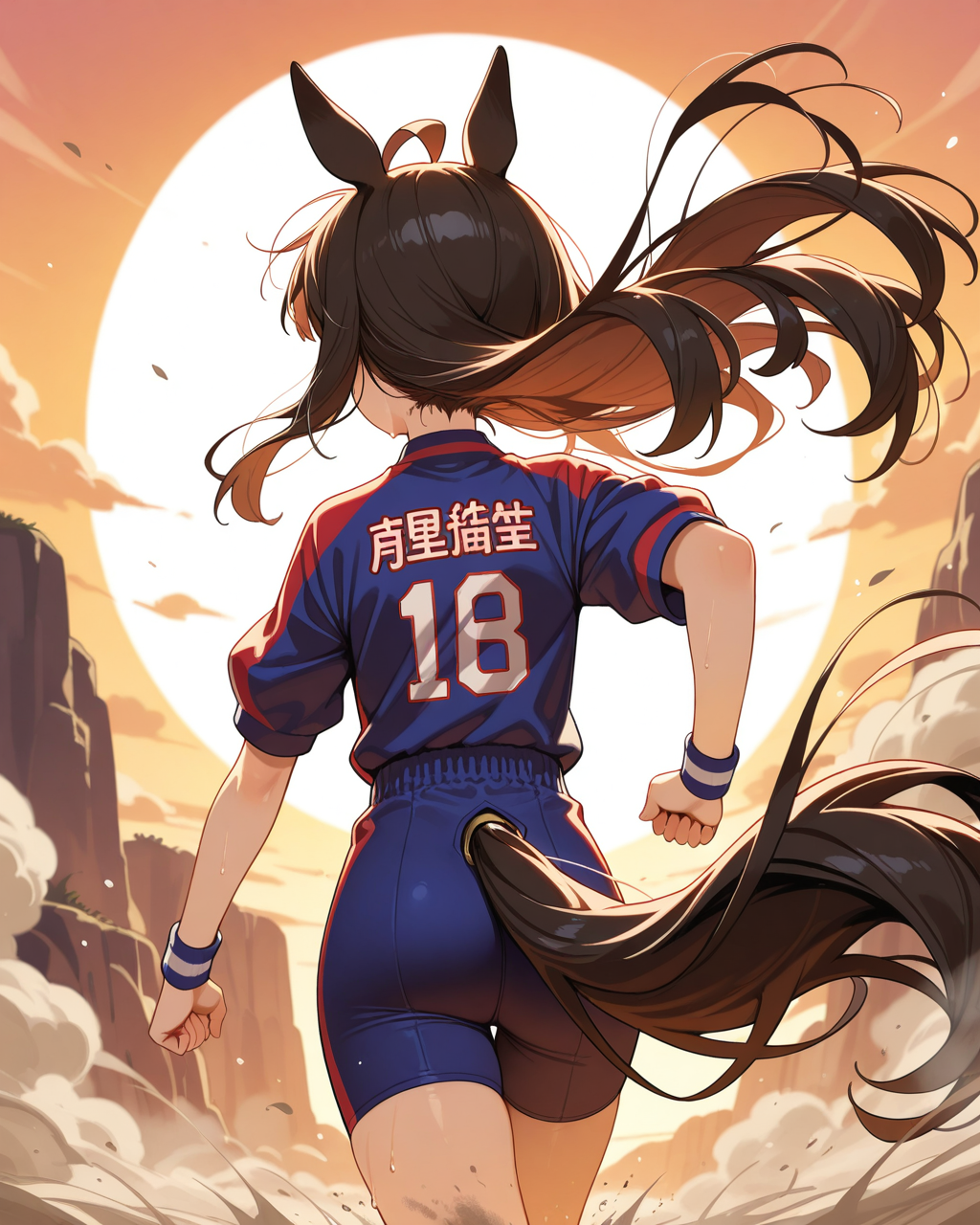 夕日に向かって走れ！！