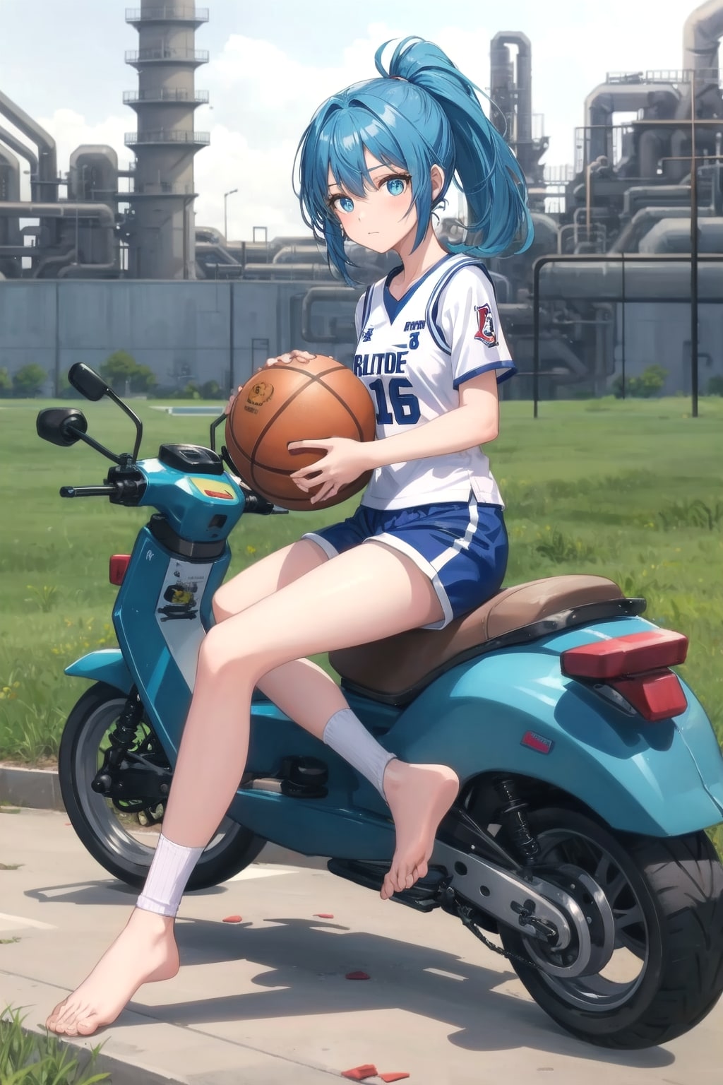 バイクに乗る