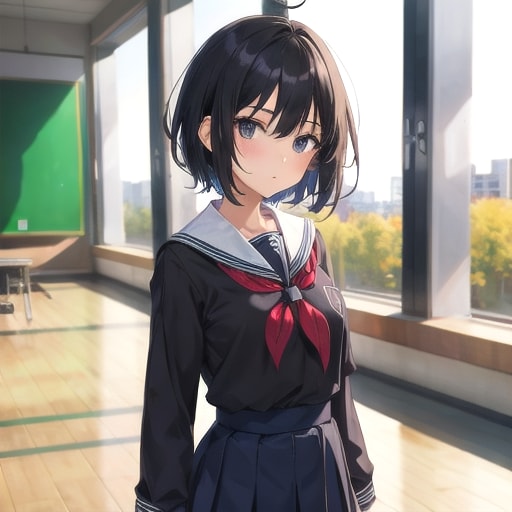 セーラー服ちゃん① | の人気AIイラスト・グラビア