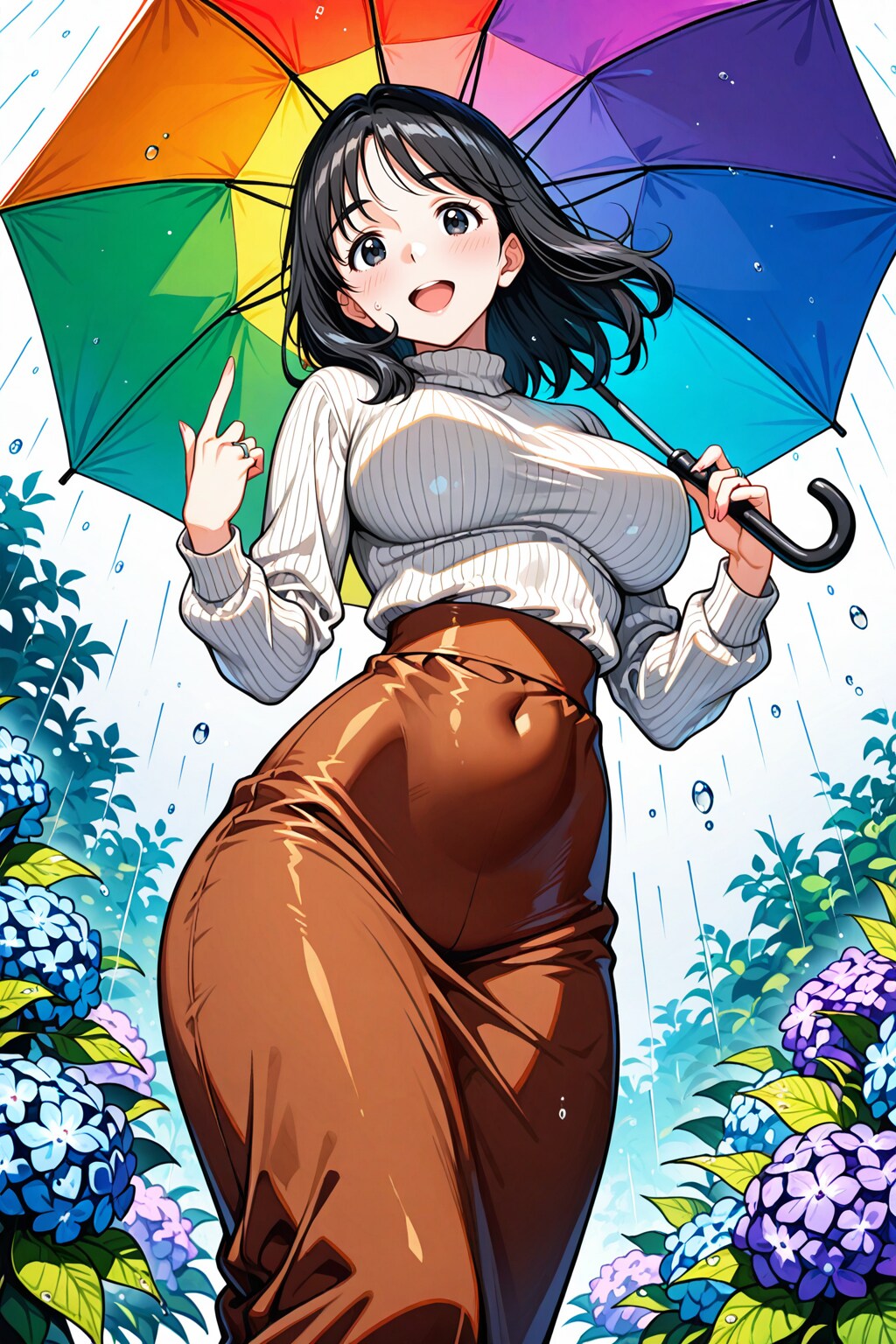 散歩途中の紫陽花