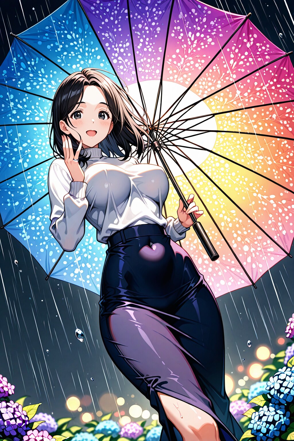 散歩途中の紫陽花