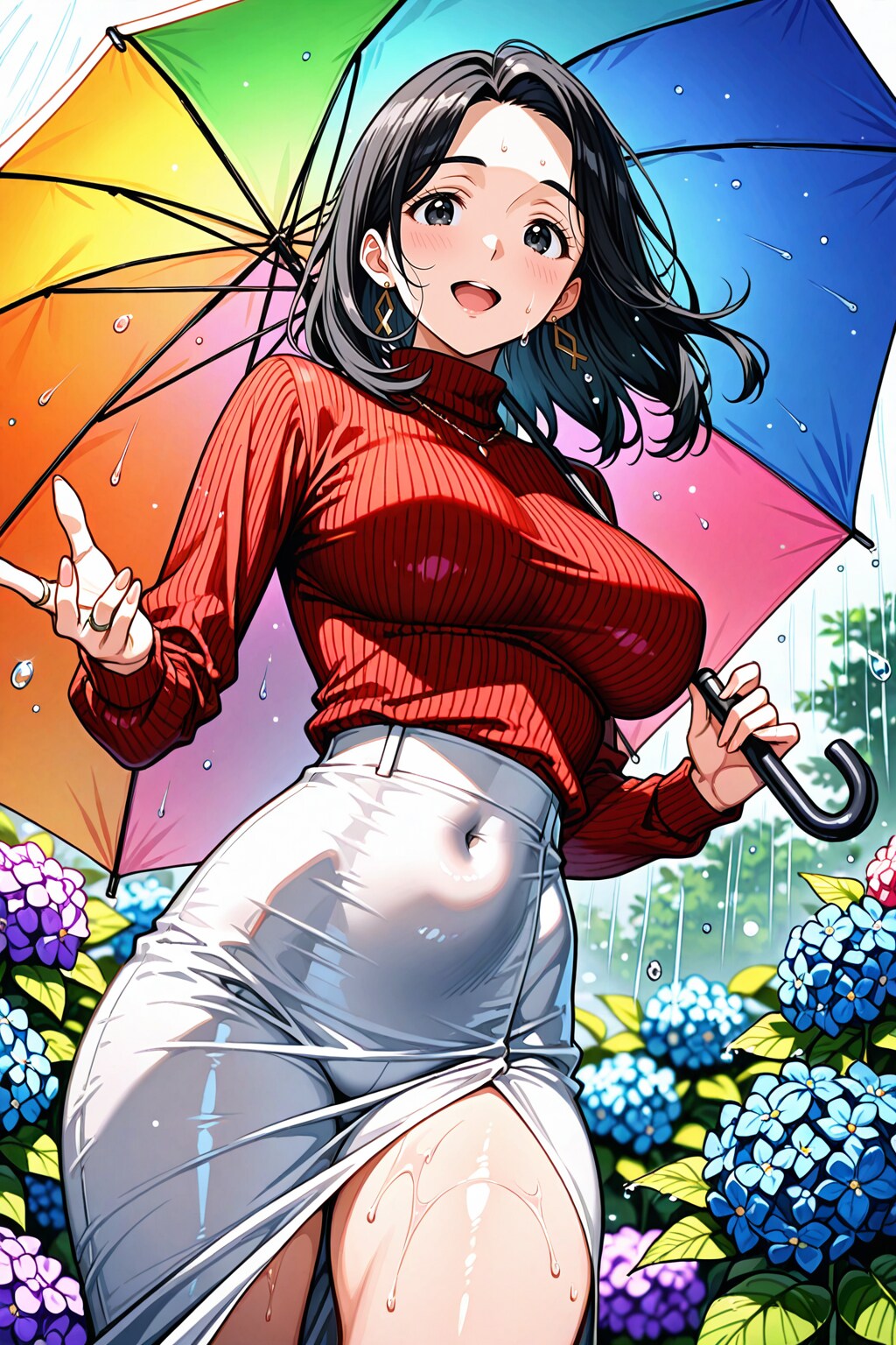 散歩途中の紫陽花