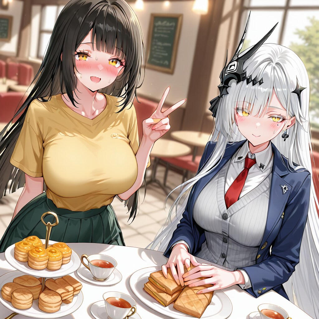 だれだこれ！？　明るい茶髪とかプロンプトガン無視で白髪って | の人気AIイラスト・グラビア