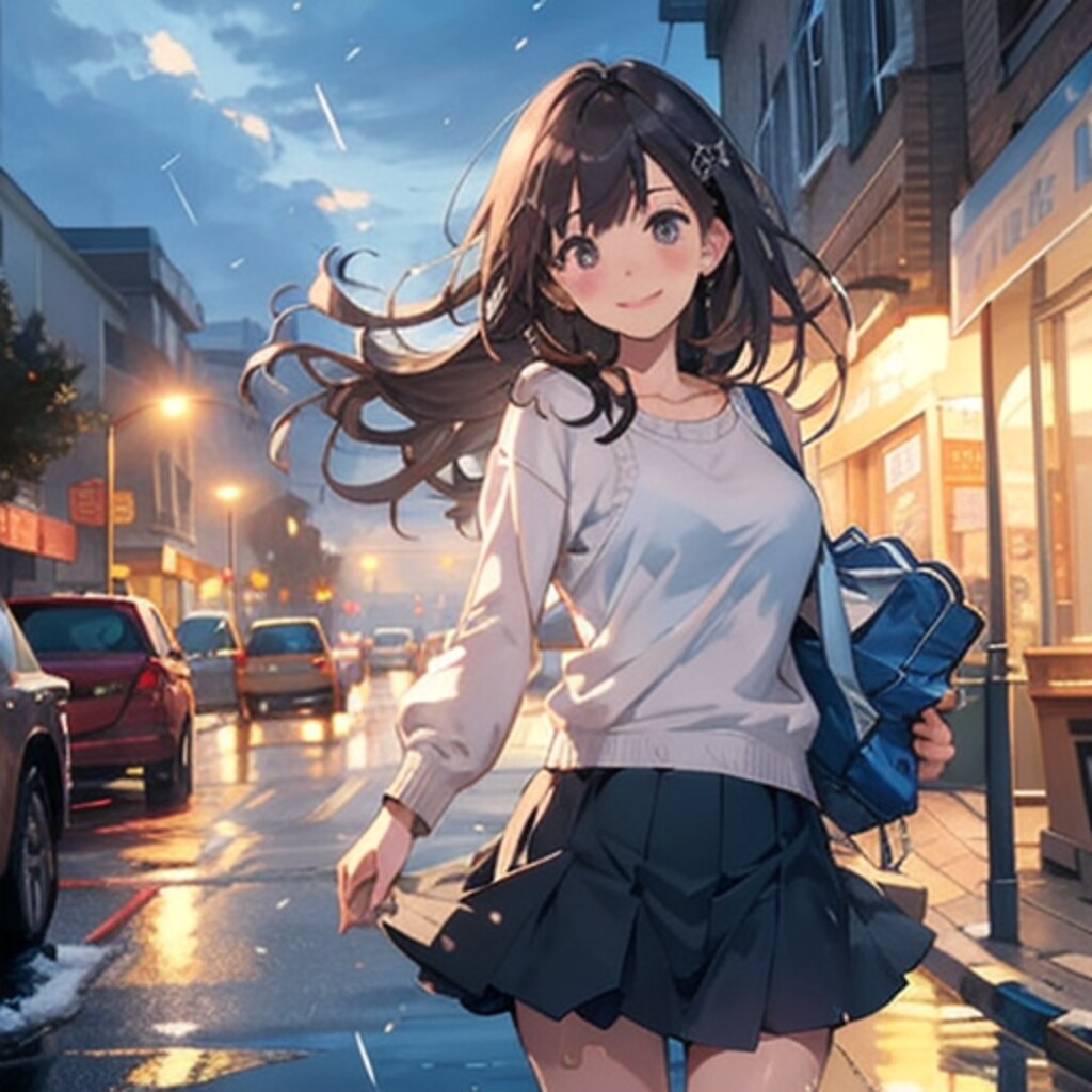 えへへ。初雪？