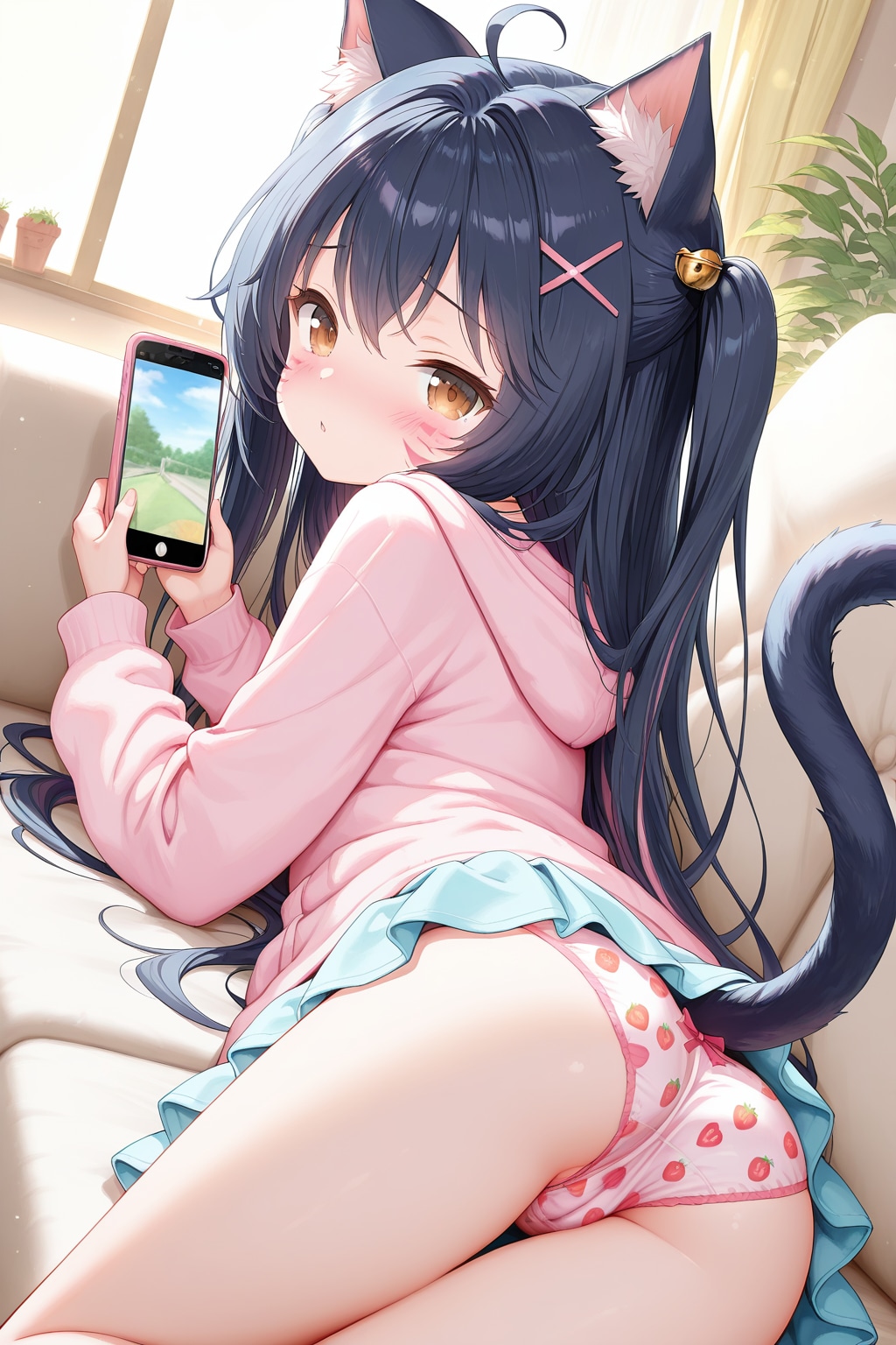 ネコミミソファー