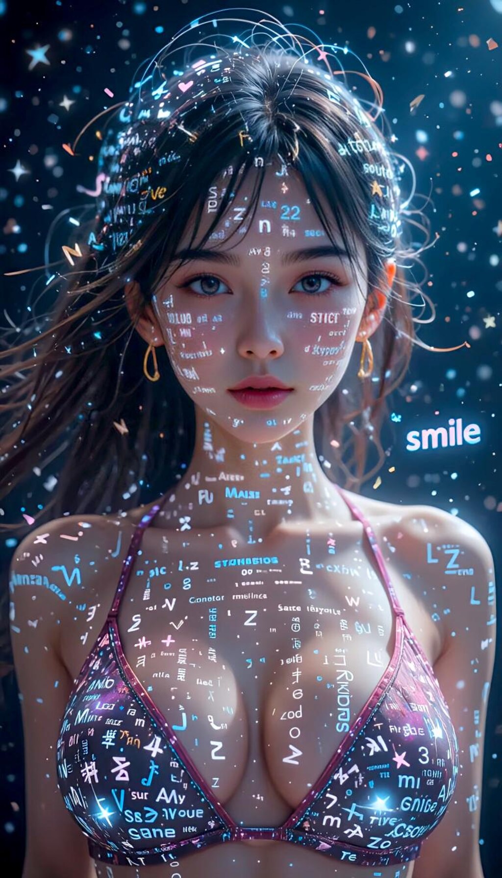 AIアート　文字の暴走