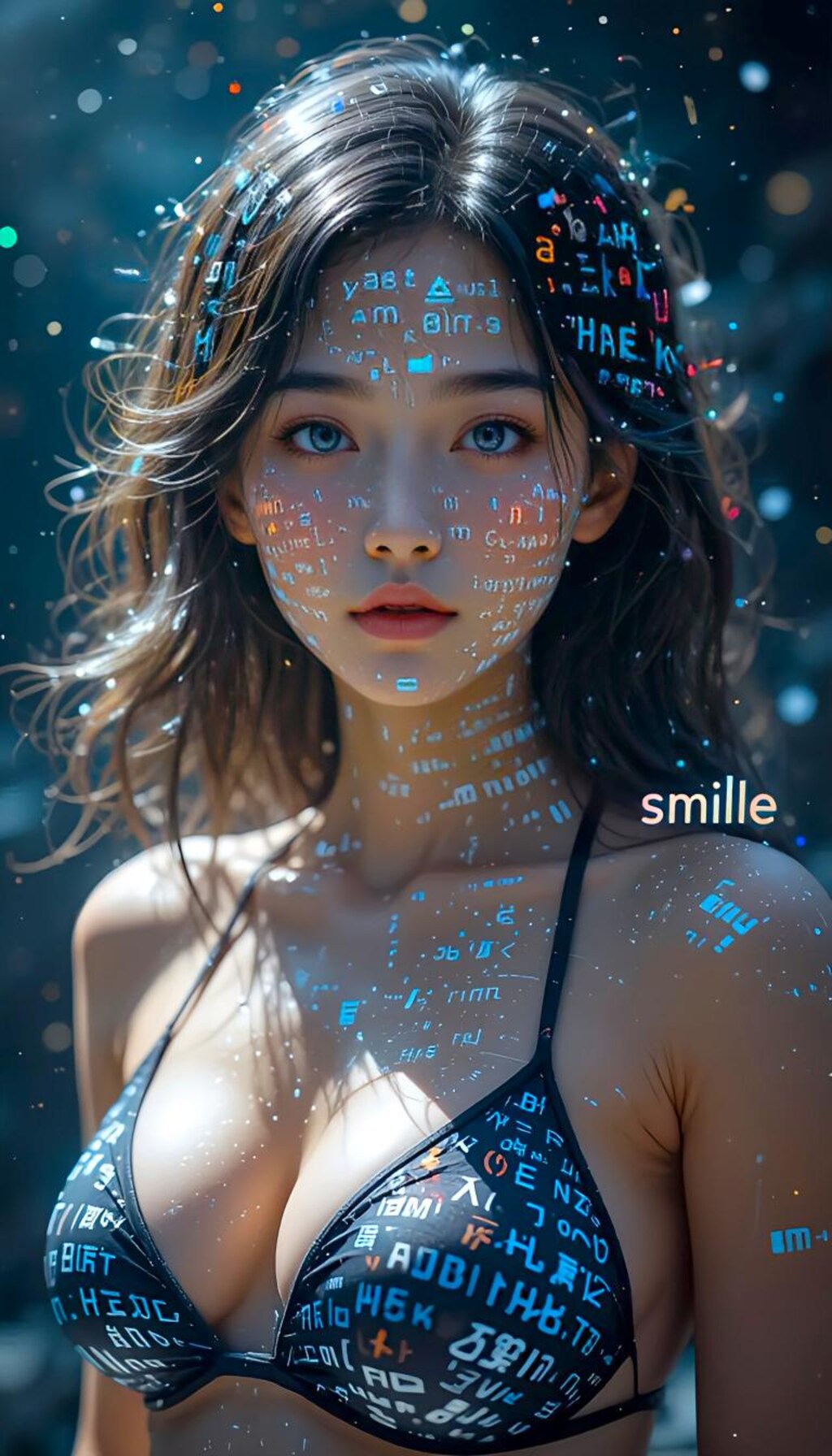 AIアート　文字の暴走