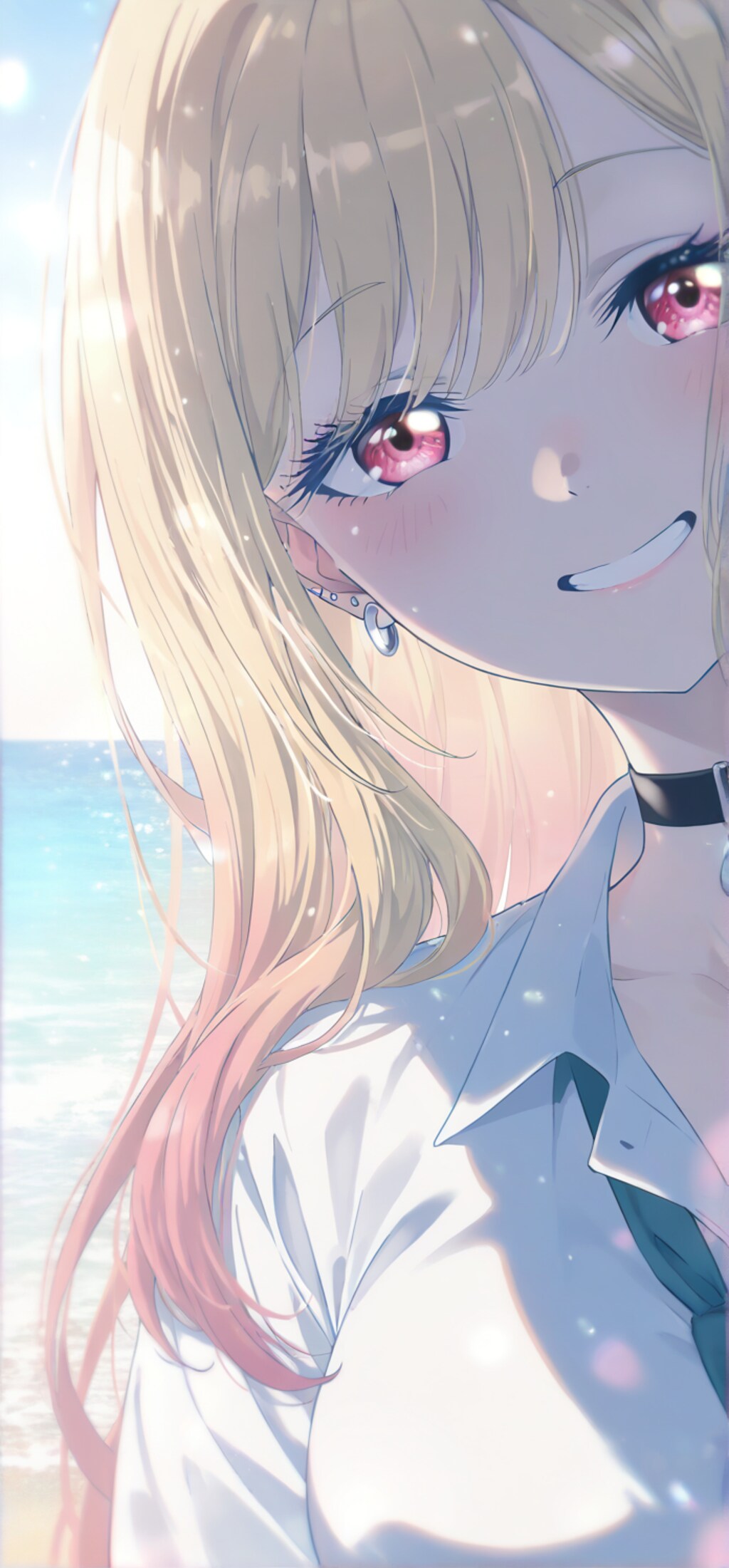 淡い波と潮風と