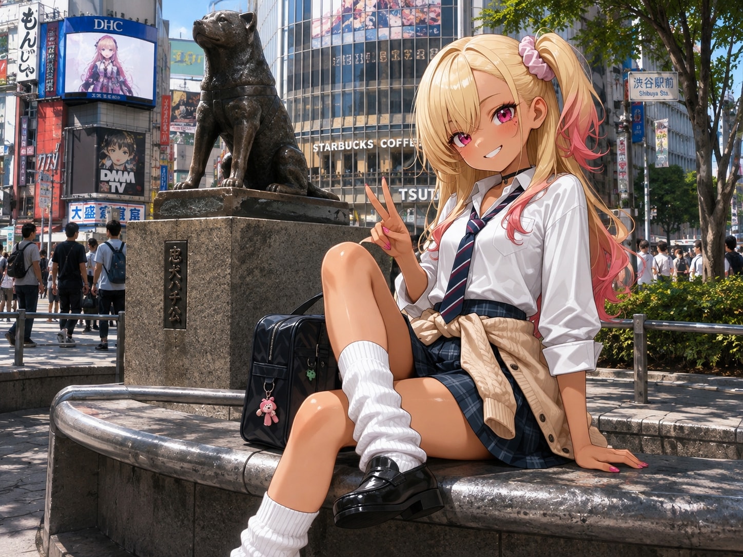 ハチ公前で待ち合わせ(∩´∀`∩)💕