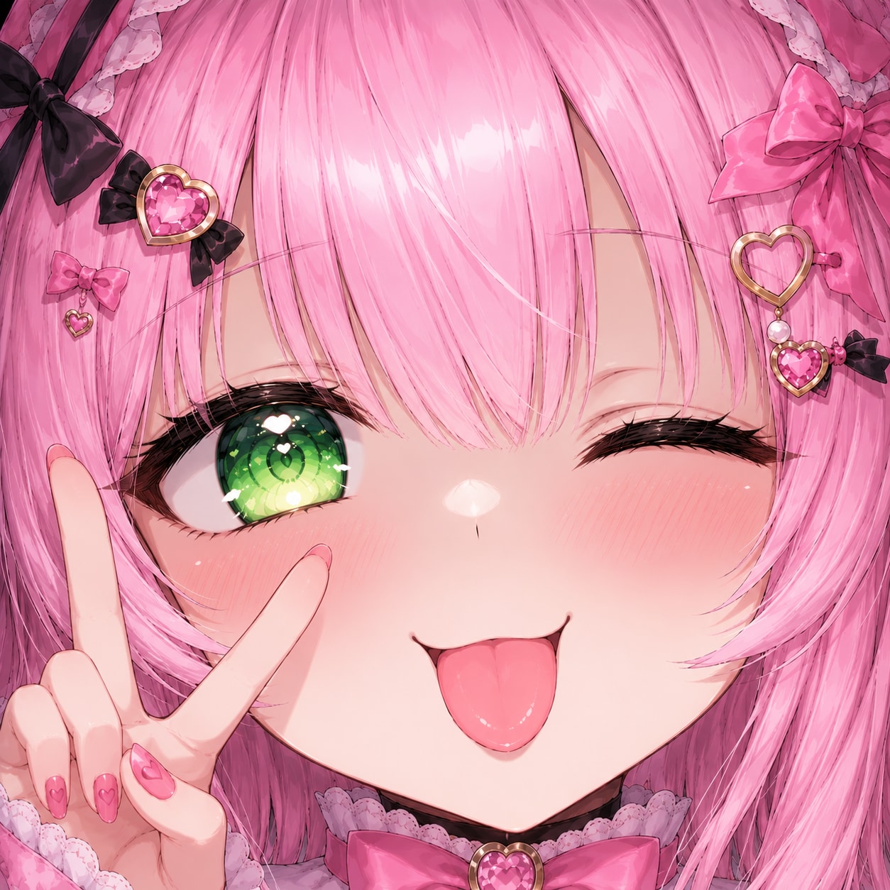 ピンクちゃん(仮称)の全力てへぺろ