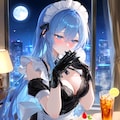 セクシーメイド衣装のラピスさん(PixAI版) 3枚目