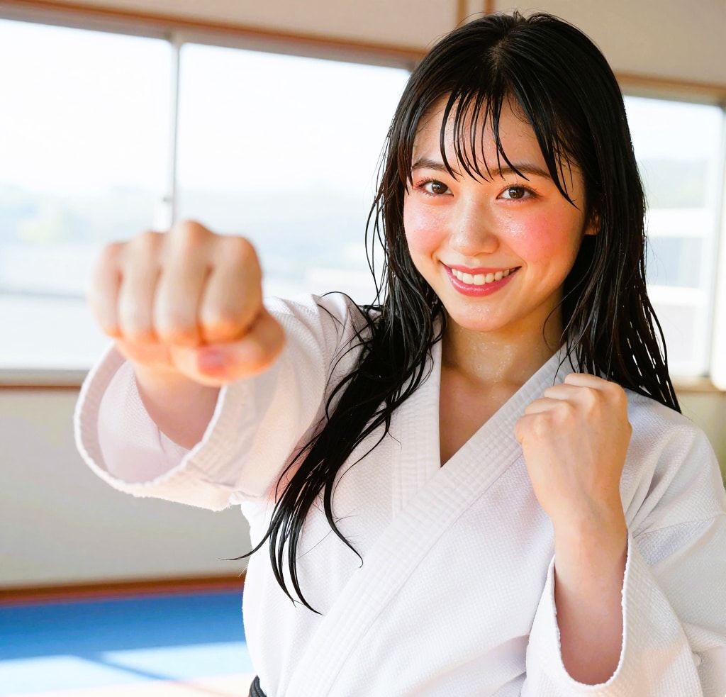 朗らか空手女子