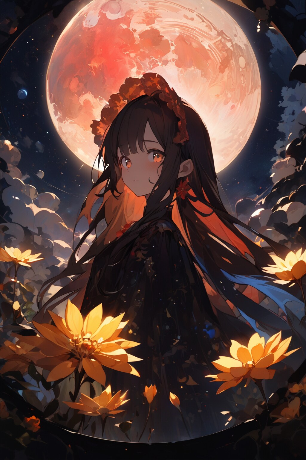 月の少女 | の人気AIイラスト・グラビア