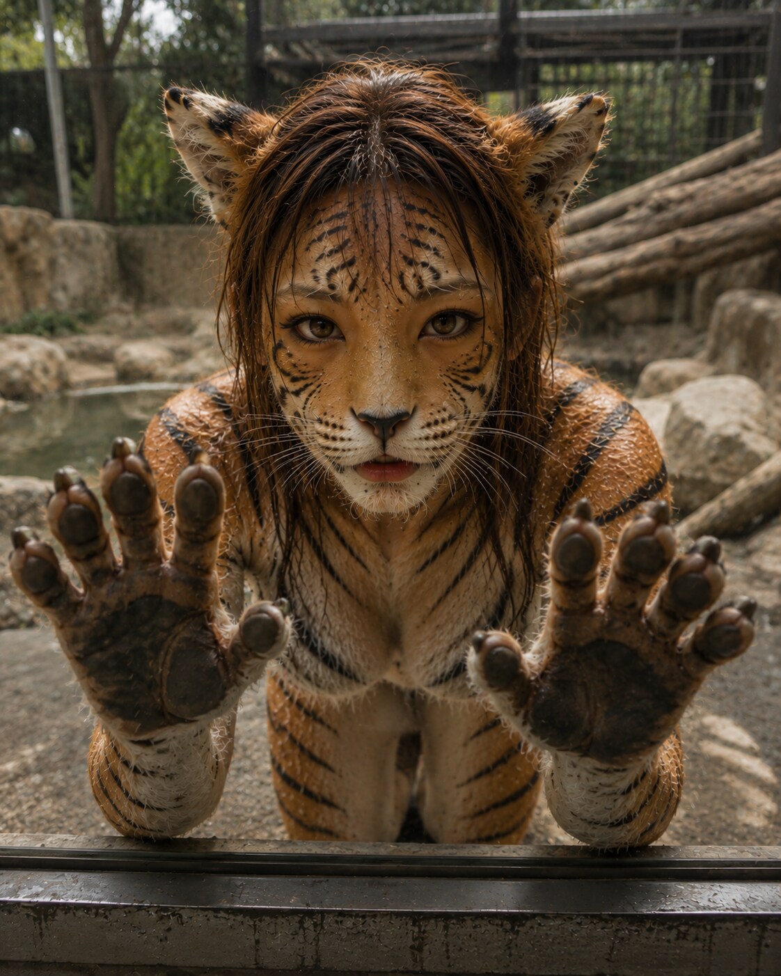動物園のトラ