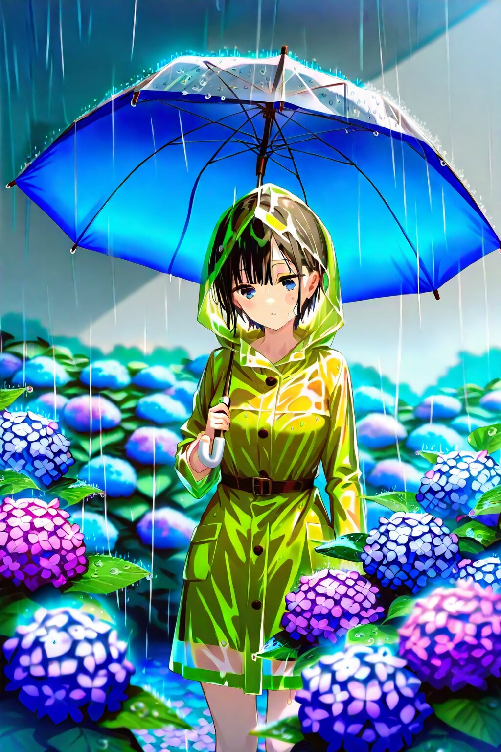 今夜も雨