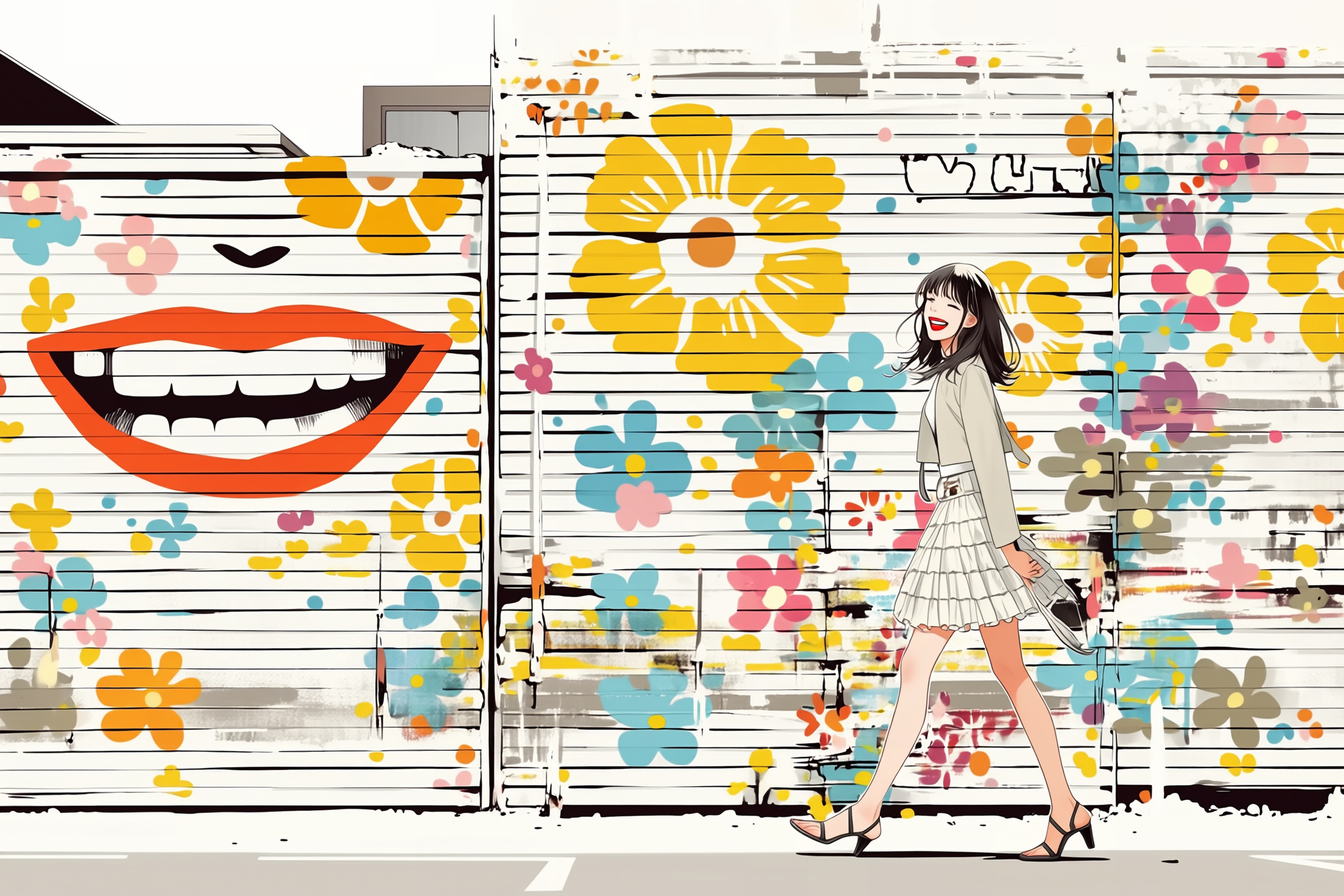 花と笑顔の君 | の人気AIイラスト・グラビア