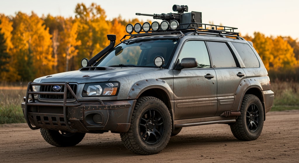 スバルフォレスター軍用車