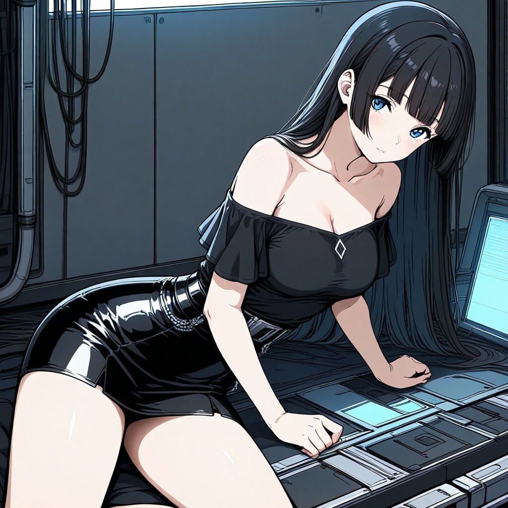 前髪ぱっつんで大人っぽい