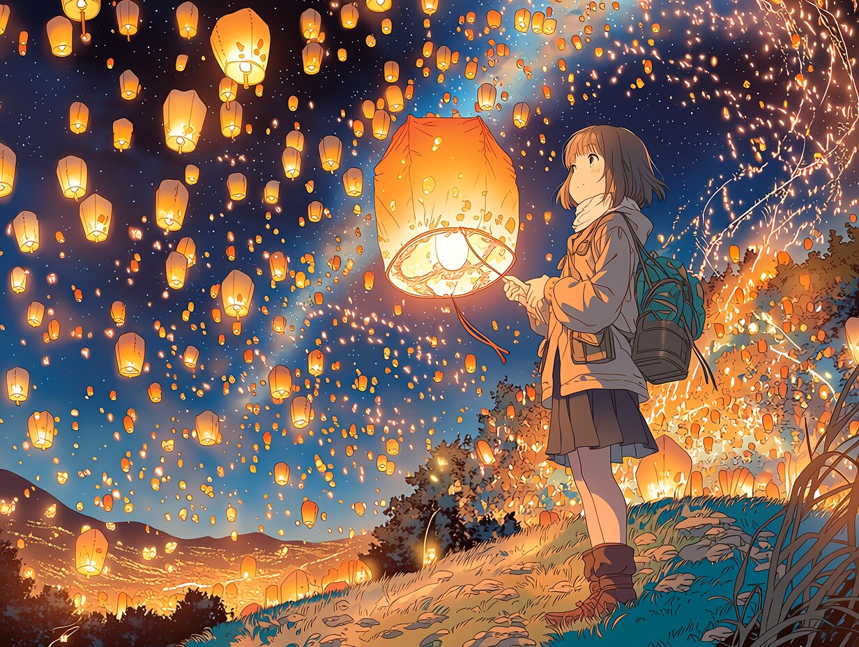 バルーンランタンフェス | の人気AIイラスト・グラビア