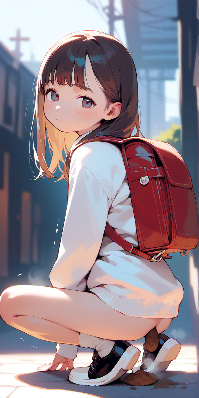 少女の排便２