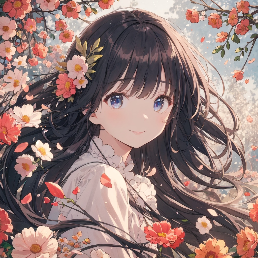 華に囲まれた乙女達