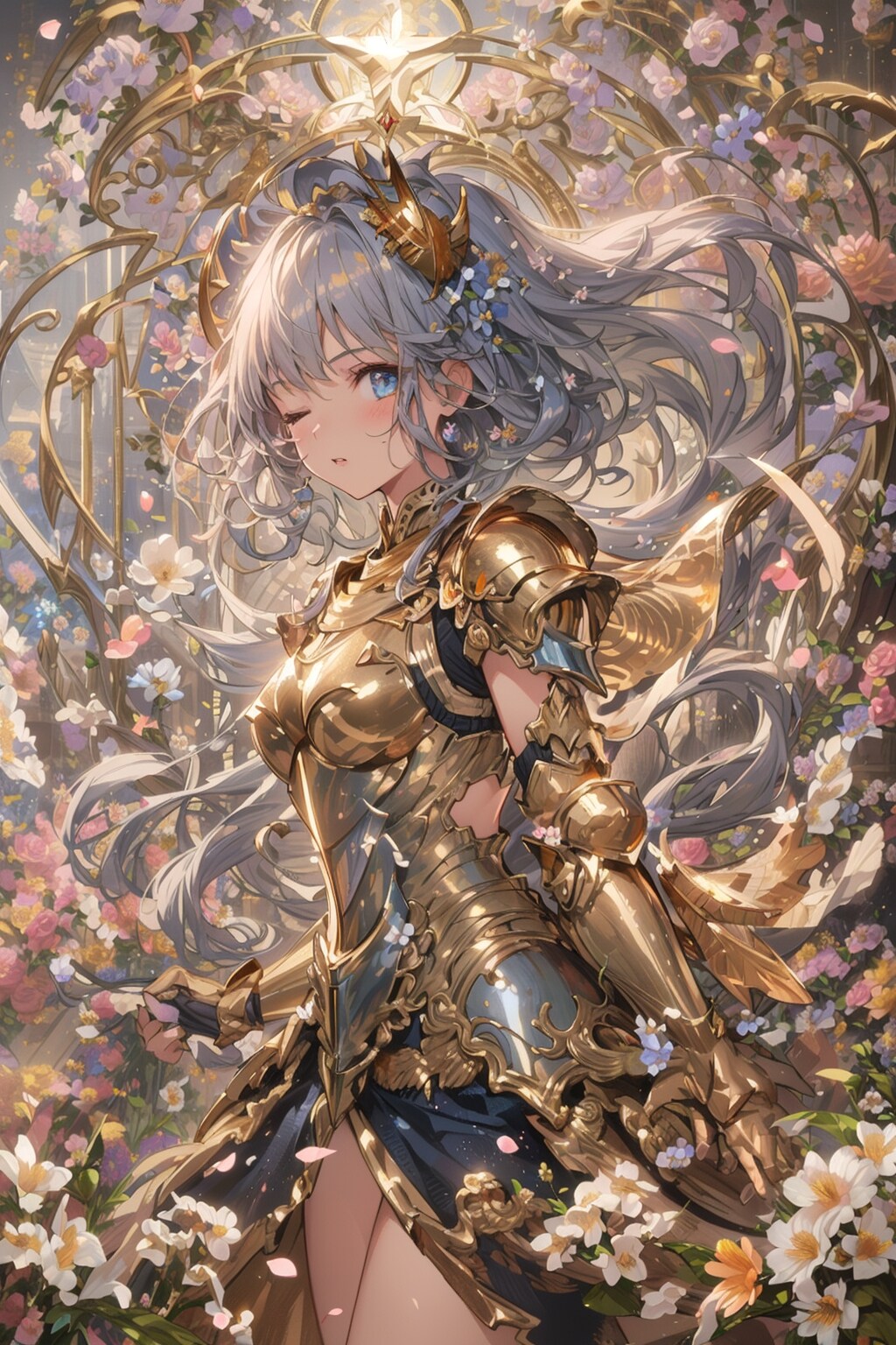 華に囲まれた乙女達