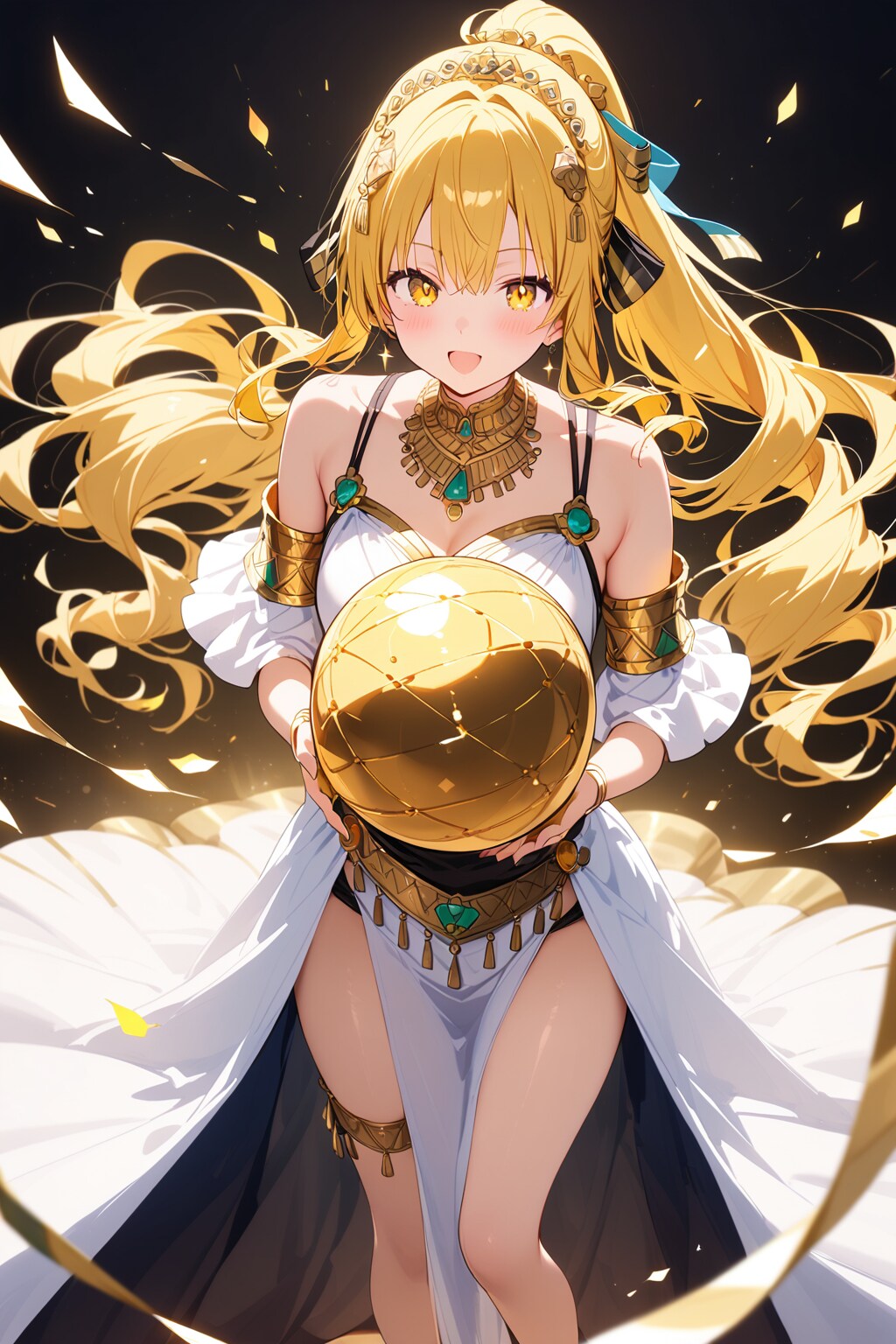 女神と黄金の宝玉